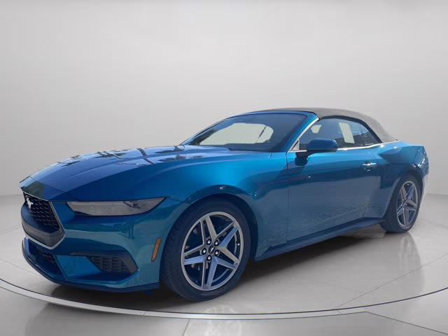 2026 Adriatic Blue Metallic Ford Mustang EcoBoost Premium RWD Convertible