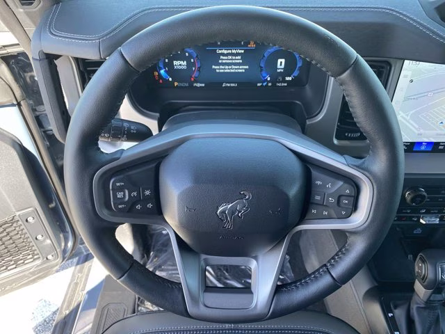 2025 Azure Gray Metallic Tri-Coat Ford Bronco Outer Banks 4X4 Convertible