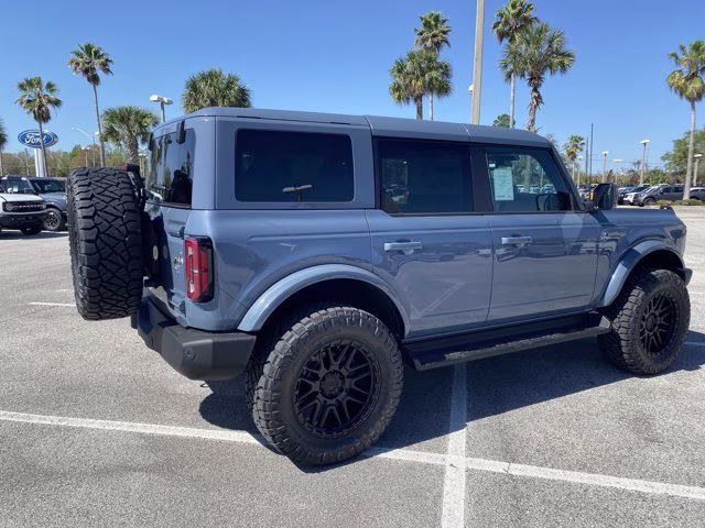 2025 Azure Gray Metallic Tri-Coat Ford Bronco Outer Banks 4X4 Convertible