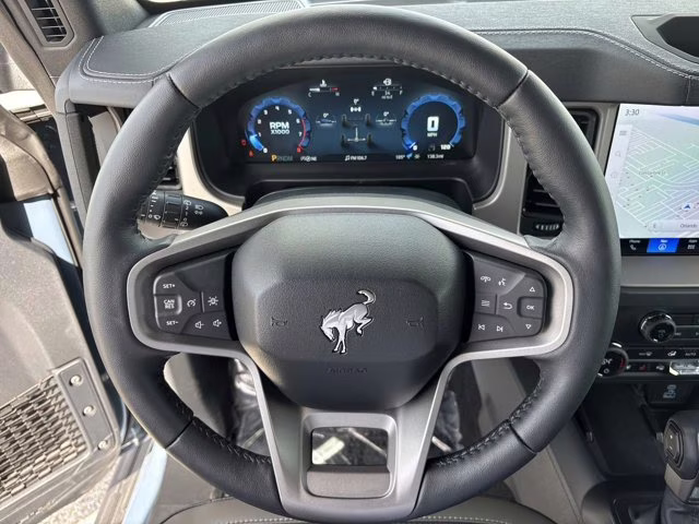 2025 Azure Gray Metallic Tri-Coat Ford Bronco Outer Banks 4X4 Convertible