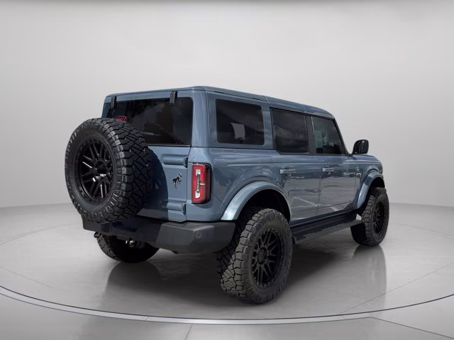 2025 Azure Gray Metallic Tri-Coat Ford Bronco Outer Banks 4X4 Convertible