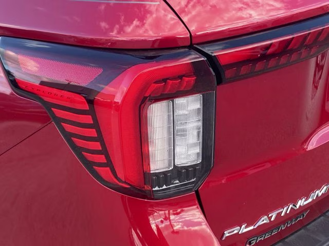 2026 Rapid Red Metallic Tinted Clearcoat Ford Explorer Platinum RWD SUV