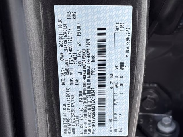 2026 Carbonized Gray Metallic Ford Super Duty F-250 SRW Lariat Lift 4X4 Truck