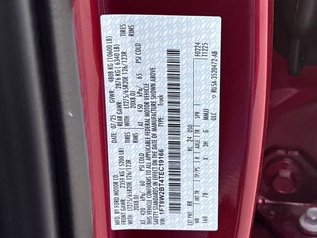 2026 Ruby Red Metallic Tinted Clearcoat Ford Super Duty F-250 SRW Platinum 4X4 Truck