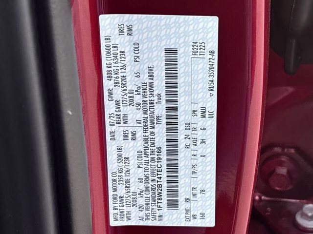 2026 Ruby Red Metallic Tinted Clearcoat Ford Super Duty F-250 SRW Platinum 4X4 Truck