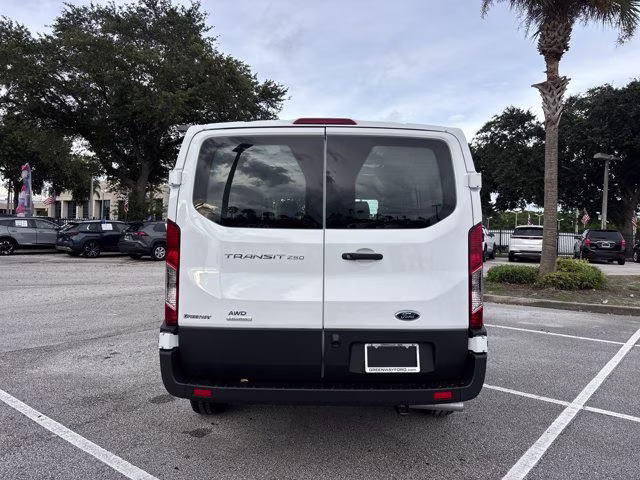 2025 Oxford White Ford Transit Cargo Van Base AWD Van