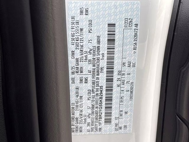 2025 Oxford White Ford Transit Cargo Van AWD Van