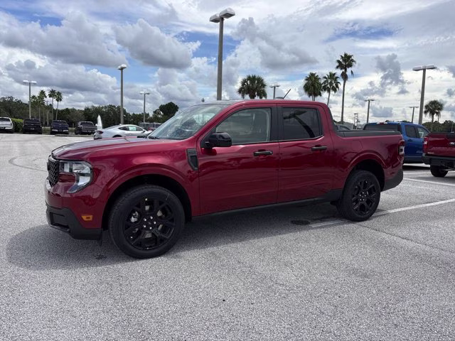 2025 Ruby Red Metallic Tinted Clearcoat Ford Maverick XLT AWD Truck