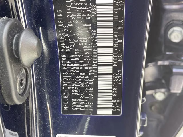 2024 Blueprint Toyota Corolla LE FWD Sedan