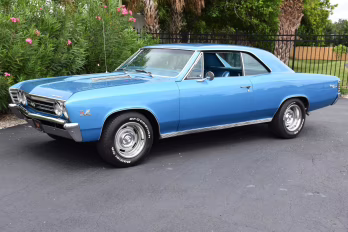 1967 Marina Blue Chevrolet Chevelle SS396 - #s Match, 4-Speed Coupe