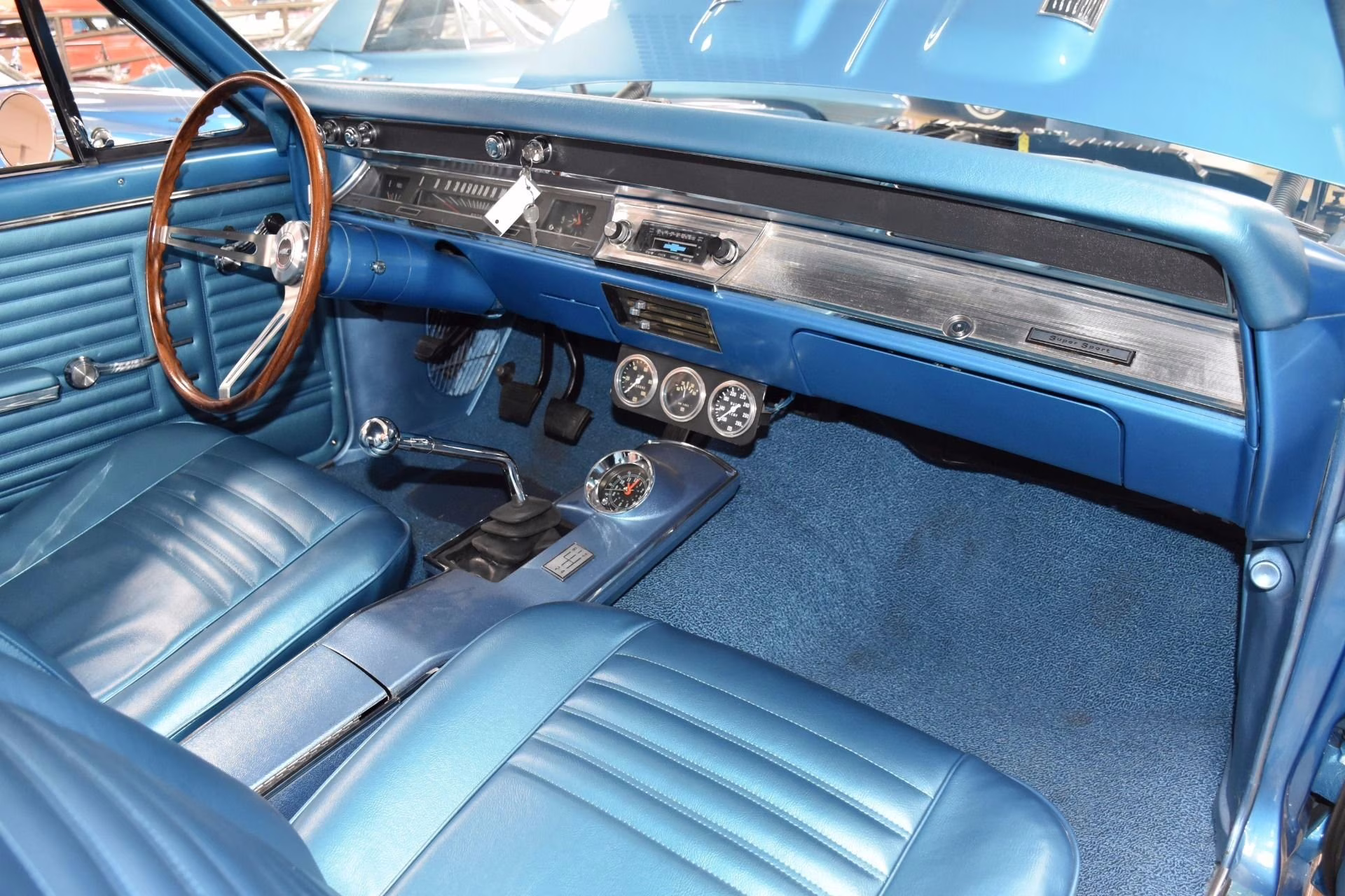 1967 Marina Blue Chevrolet Chevelle SS396 - #s Match, 4-Speed Coupe