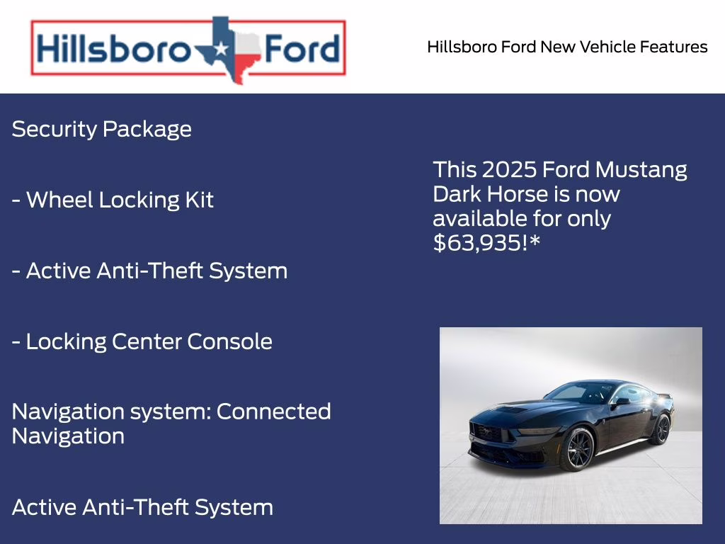 2025 Shadow Black Ford Mustang Dark Horse RWD Coupe