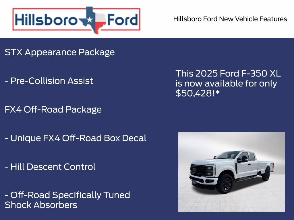 2025 Oxford White Ford Super Duty F-350 SRW XL 4X4 Truck