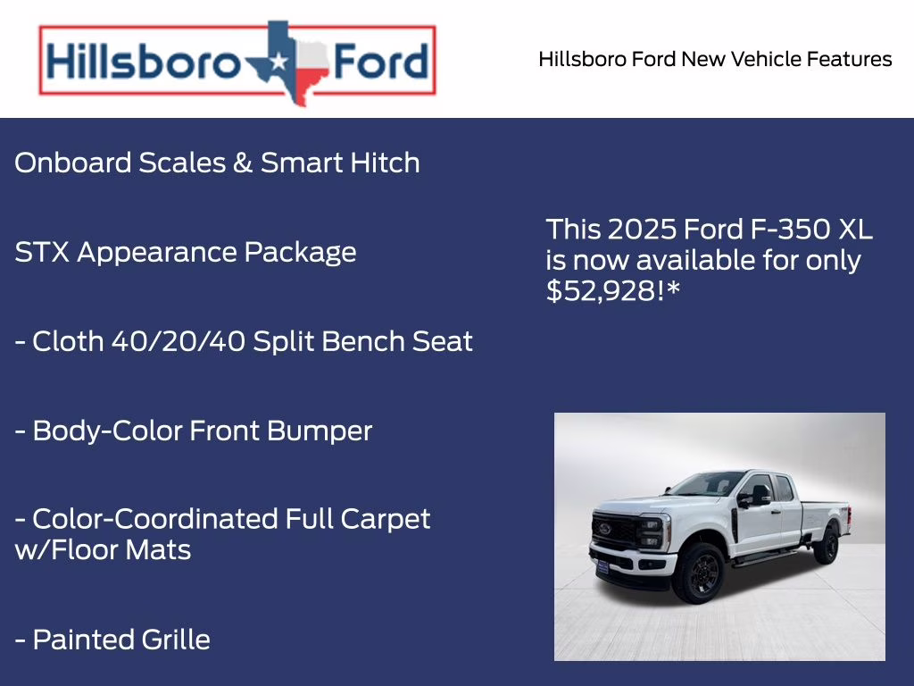 2025 Oxford White Ford Super Duty F-350 SRW XL 4X4 Truck
