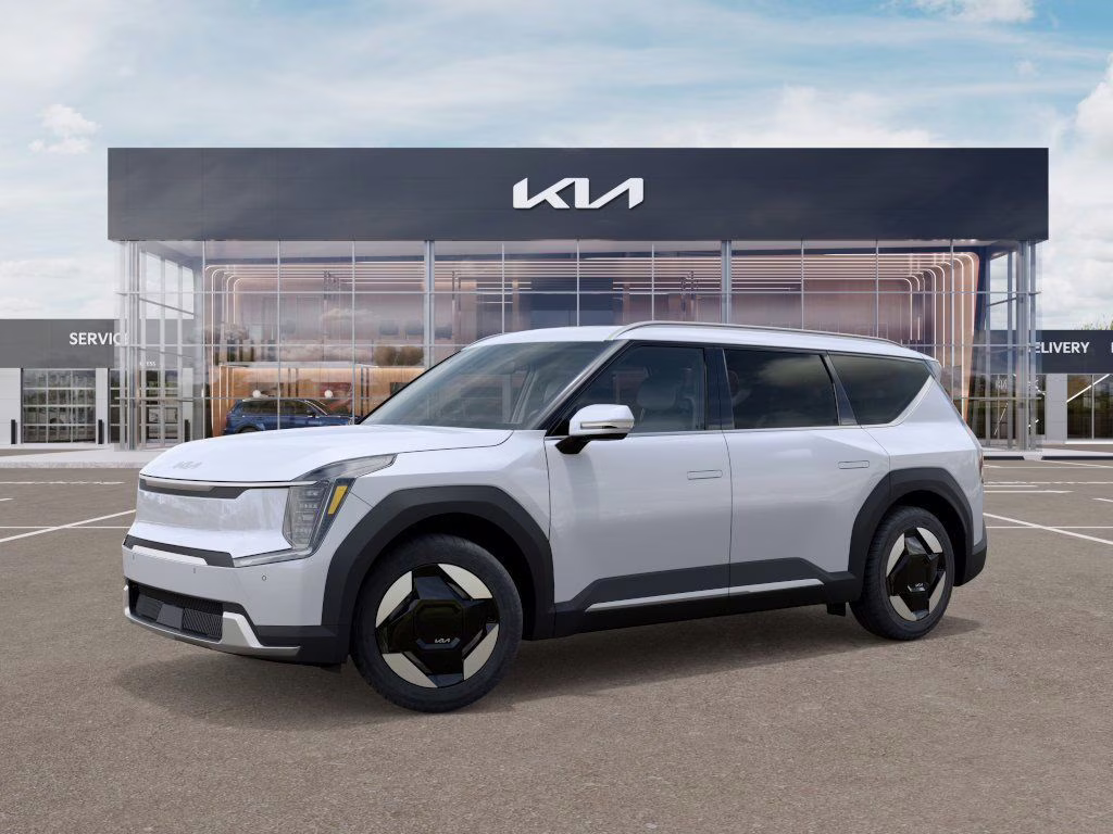 2026 Glacial White Pearl Kia EV9 Wind AWD SUV