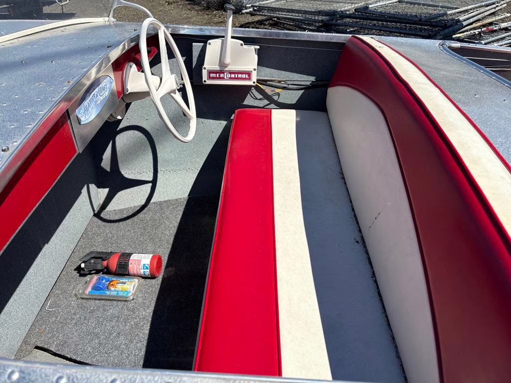 1955 Chrome Vagabond Feather Craft Boat Boat