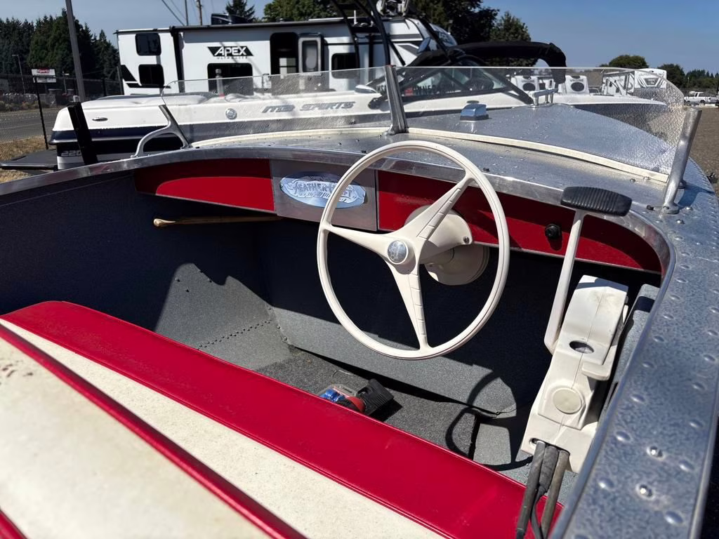 1955 Chrome Vagabond Feather Craft Boat Boat