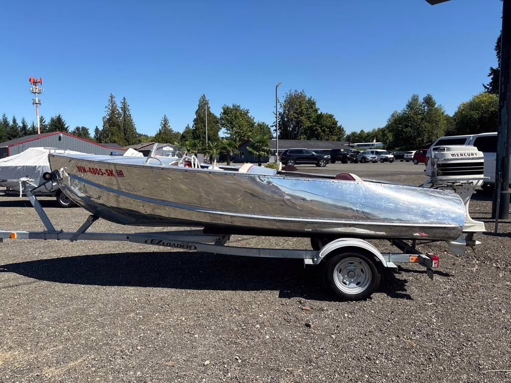 1955 Chrome Vagabond Feather Craft Boat Boat