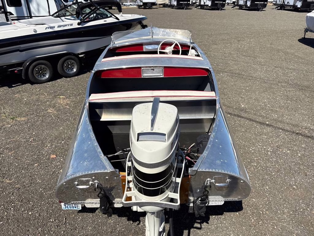 1955 Chrome Vagabond Feather Craft Boat Boat