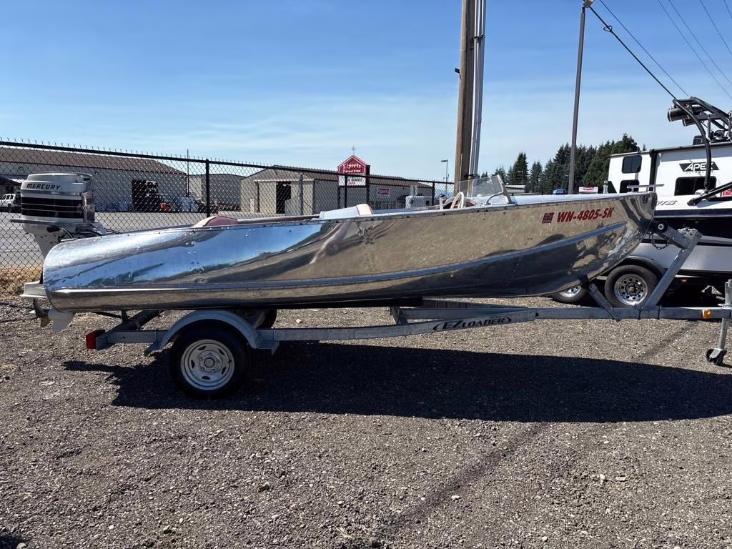 1955 Chrome Vagabond Feather Craft Boat Boat