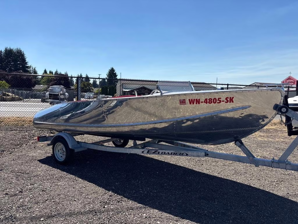 1955 Chrome Vagabond Feather Craft Boat Boat