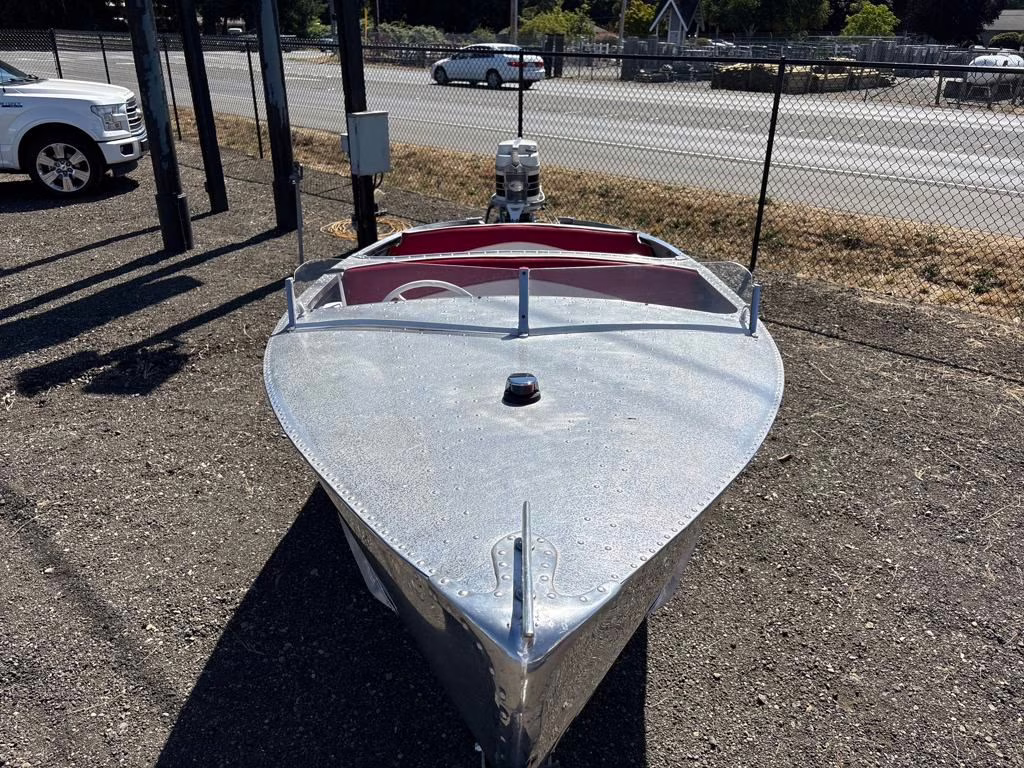 1955 Chrome Vagabond Feather Craft Boat Boat