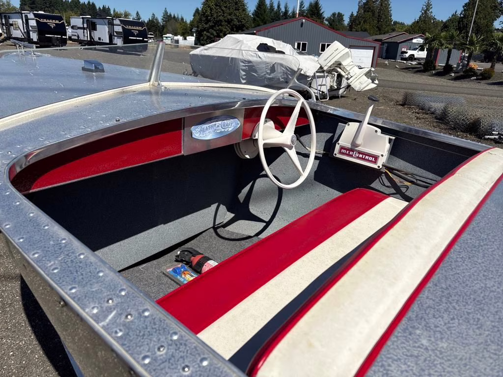 1955 Chrome Vagabond Feather Craft Boat Boat