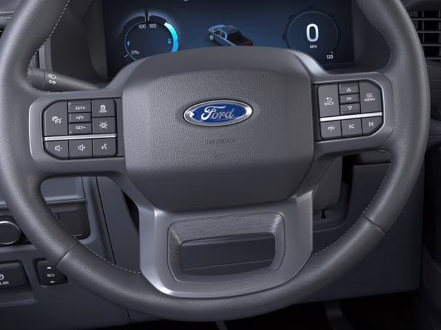 2025 Antimatter Blue Metallic Ford F-150 Lightning Flash AWD Truck