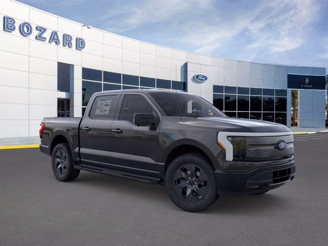 2025 Agate Black Metallic Ford F-150 Lightning Flash AWD Truck