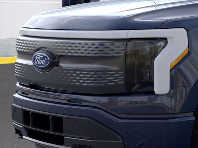 2025 Antimatter Blue Metallic Ford F-150 Lightning Flash AWD Truck