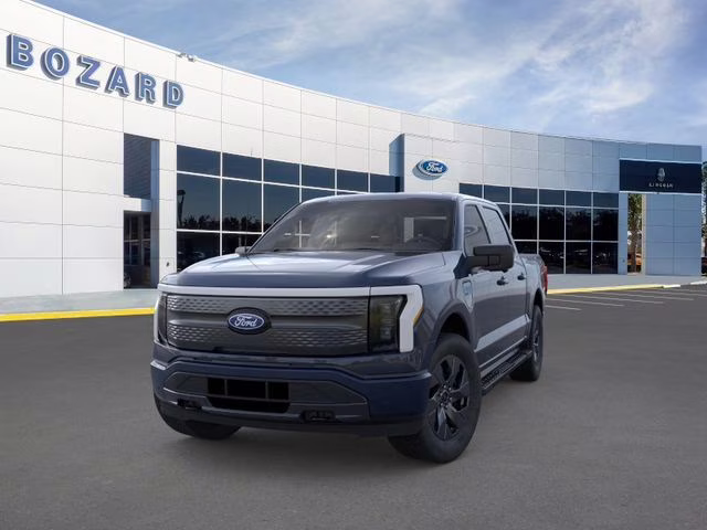 2025 Antimatter Blue Metallic Ford F-150 Lightning Flash AWD Truck