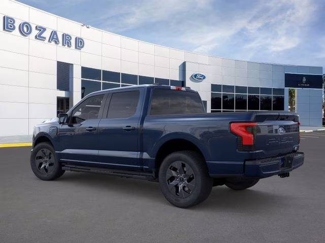2025 Antimatter Blue Metallic Ford F-150 Lightning Flash AWD Truck