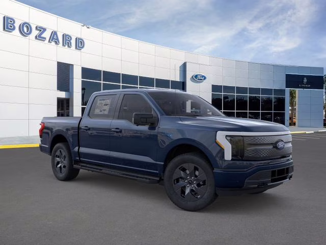 2025 Antimatter Blue Metallic Ford F-150 Lightning Flash AWD Truck