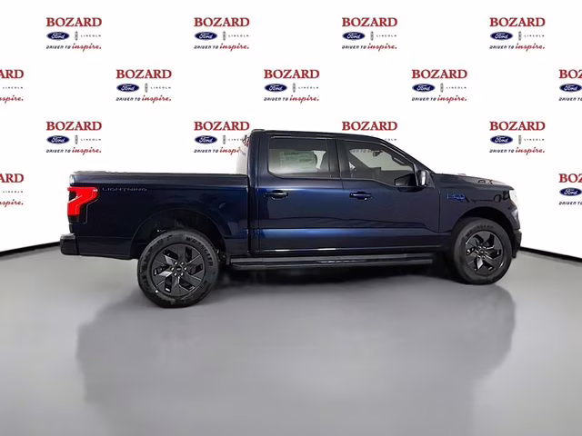 2025 Antimatter Blue Metallic Ford F-150 Lightning Flash AWD Truck