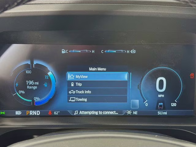 2025 Antimatter Blue Metallic Ford F-150 Lightning Flash AWD Truck