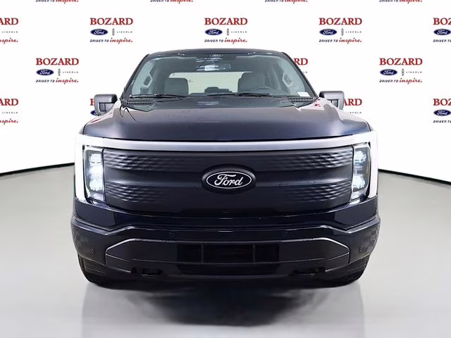2025 Antimatter Blue Metallic Ford F-150 Lightning Flash AWD Truck