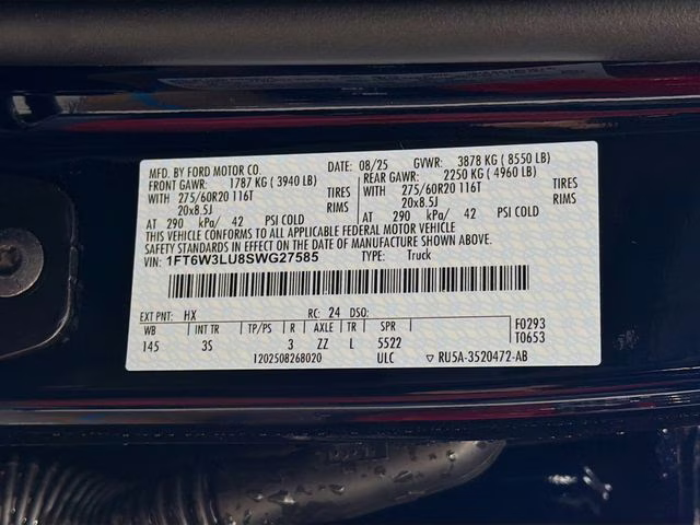 2025 Antimatter Blue Metallic Ford F-150 Lightning Flash AWD Truck