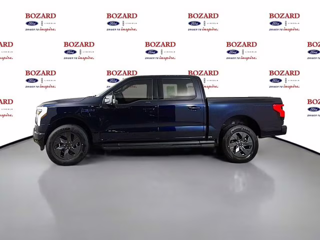 2025 Antimatter Blue Metallic Ford F-150 Lightning Flash AWD Truck