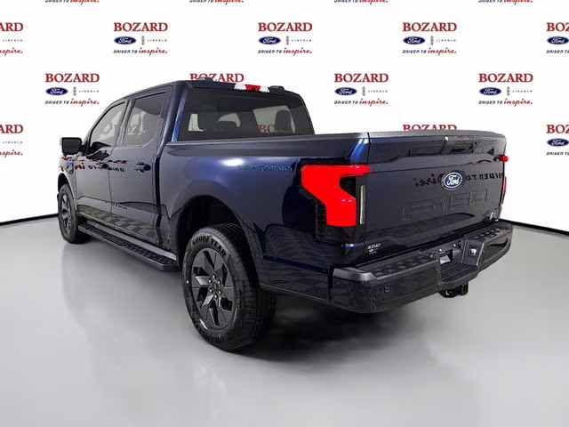 2025 Antimatter Blue Metallic Ford F-150 Lightning Flash AWD Truck