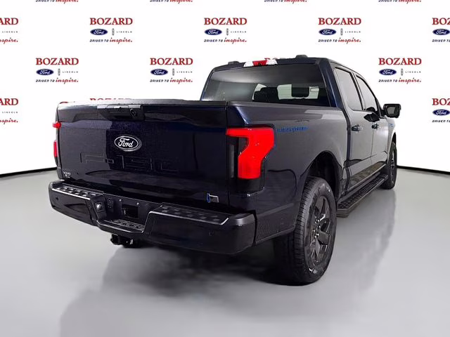 2025 Antimatter Blue Metallic Ford F-150 Lightning Flash AWD Truck