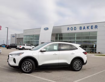 2025 Star White Metallic Tri-Coat Ford Escape PHEV FWD SUV