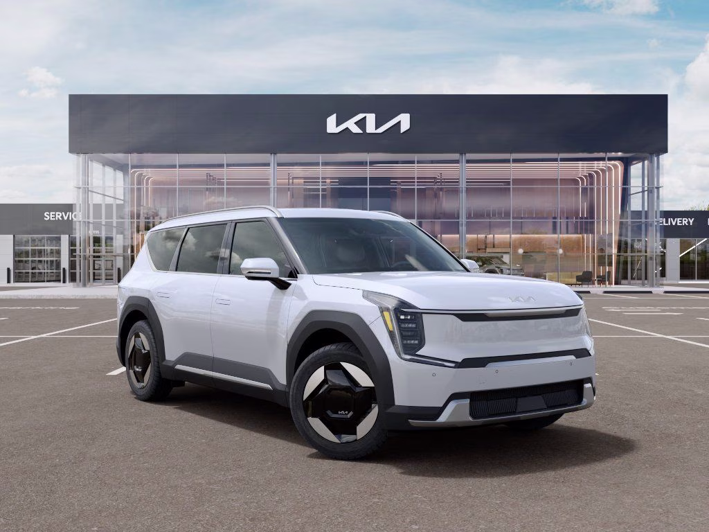 2026 Glacial White Pearl Kia EV9 Wind AWD SUV