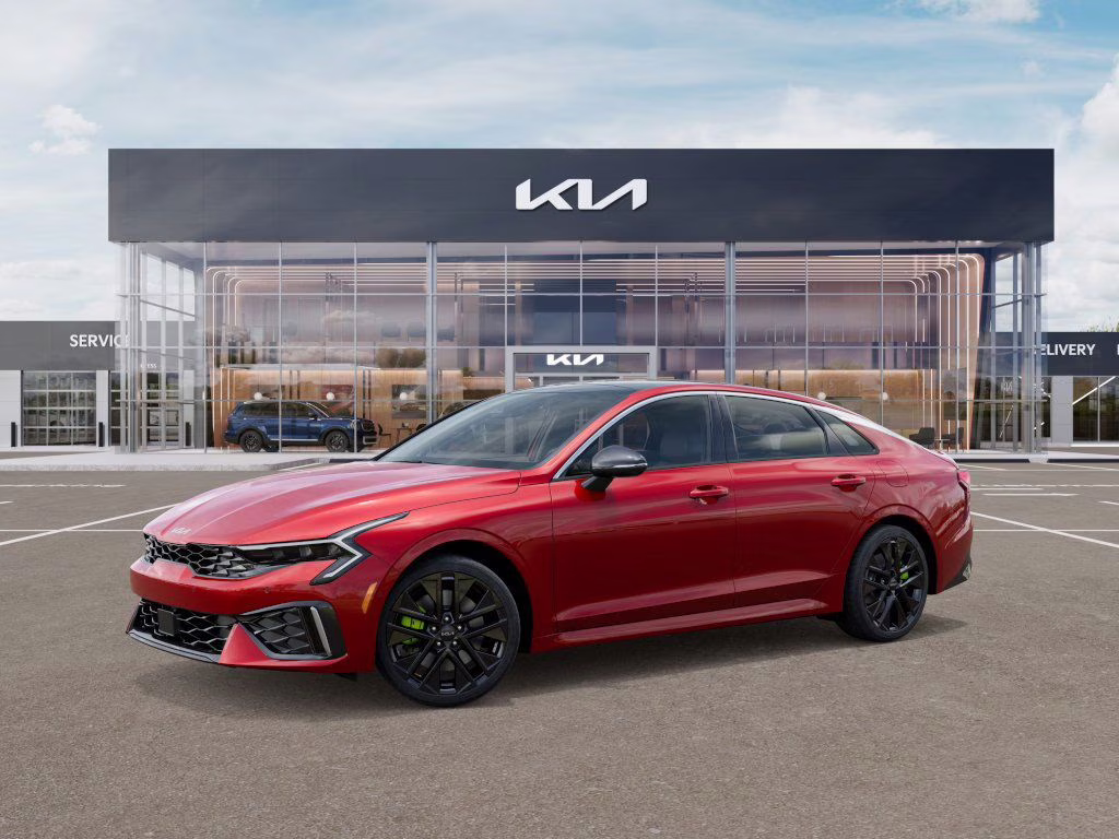 2026 Runway Red Kia K5 GT FWD Sedan