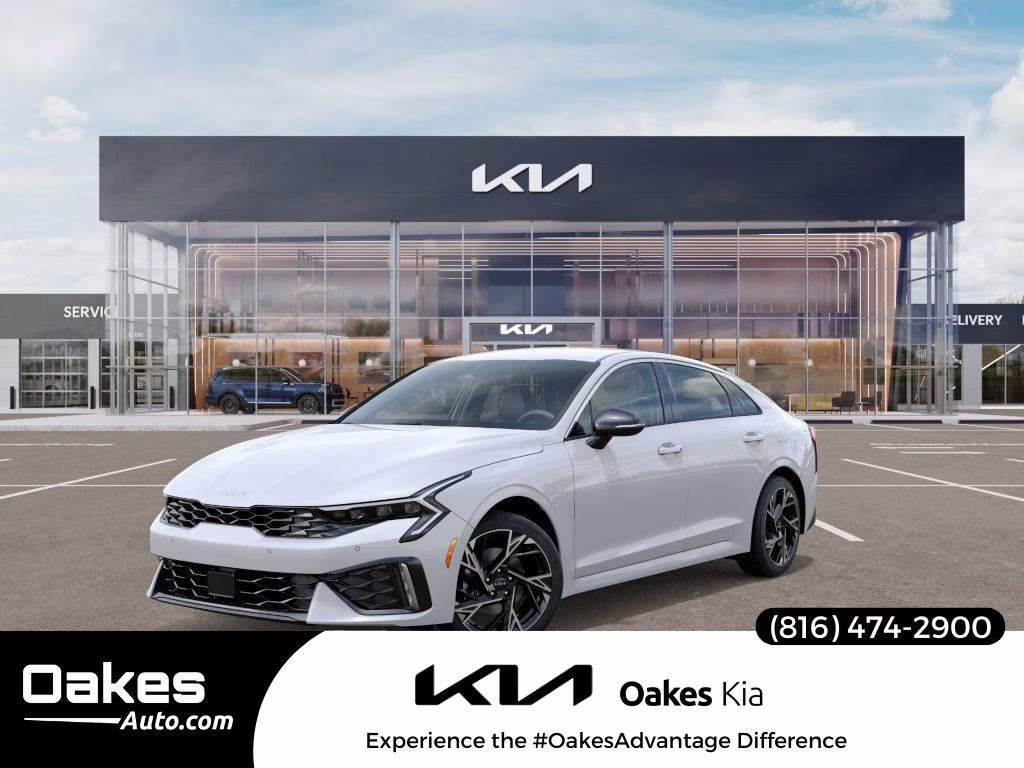 2026 Snow White Pearl Kia K5 GT-Line AWD Sedan
