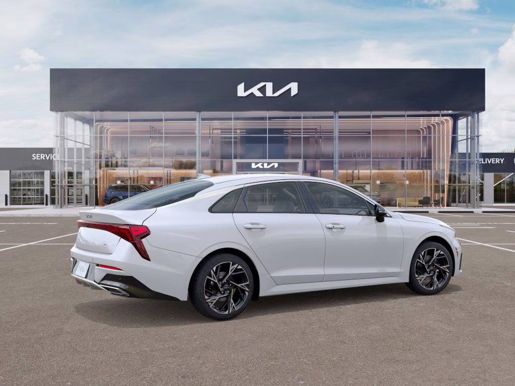 2026 Snow White Pearl Kia K5 GT-Line AWD Sedan