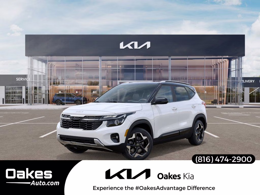 2026 Clear White/Black Roof Kia Seltos S AWD SUV