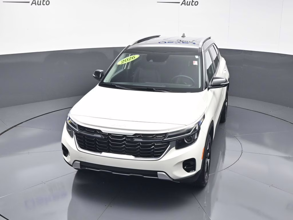 2026 Clear White/Black Roof Kia Seltos S AWD SUV