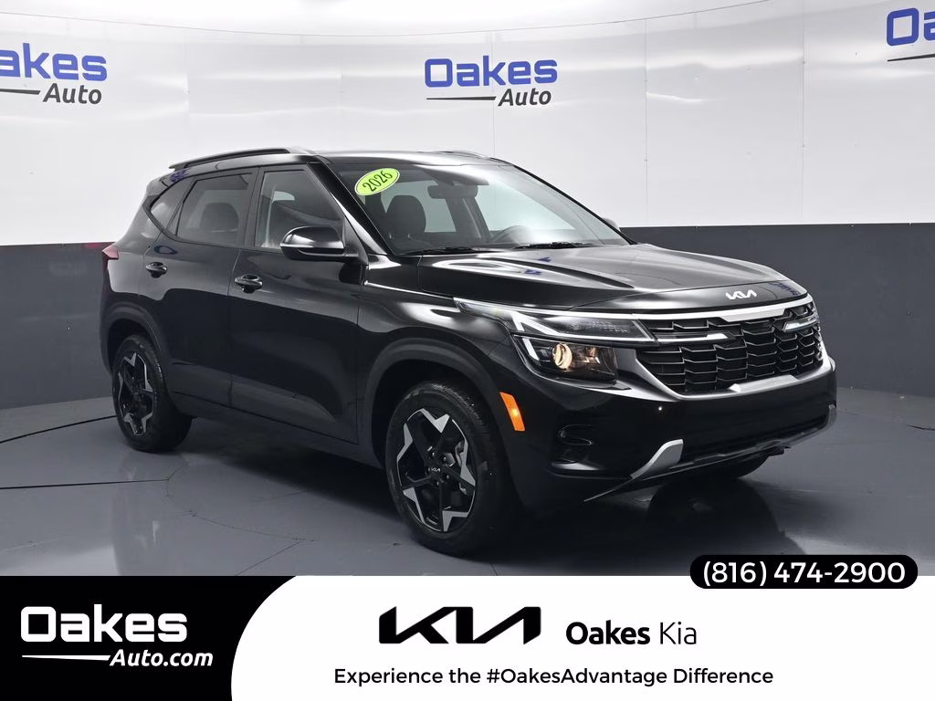2026 Fusion Black Kia Seltos S AWD SUV