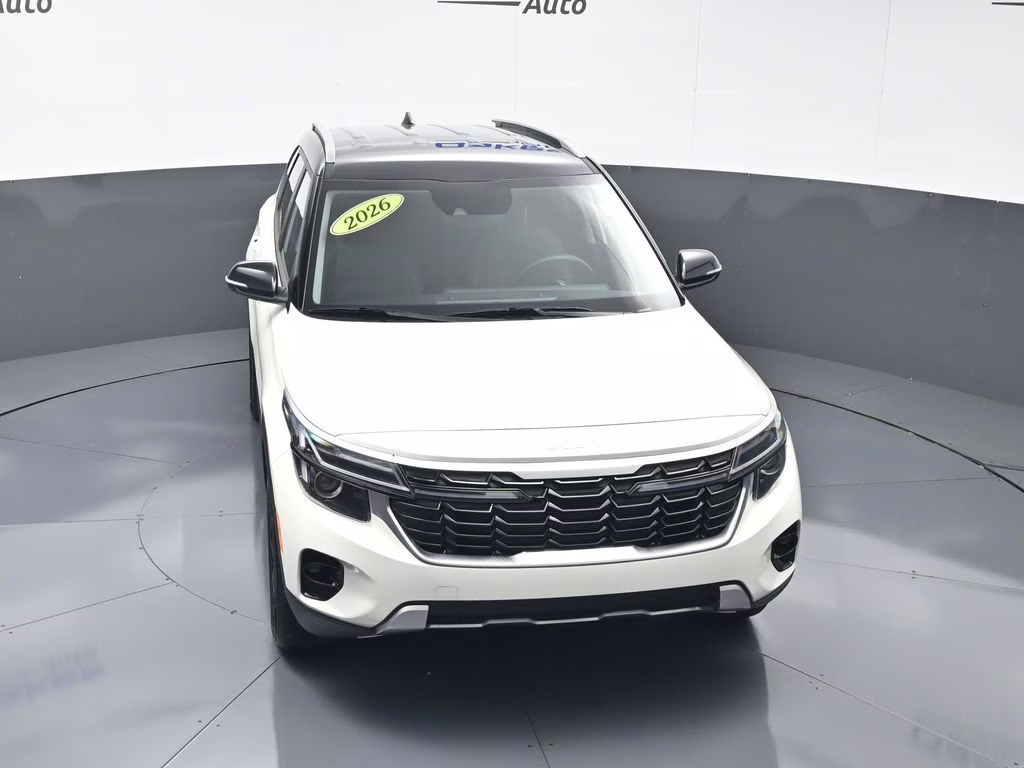2026 Clear White/Black Roof Kia Seltos S AWD SUV