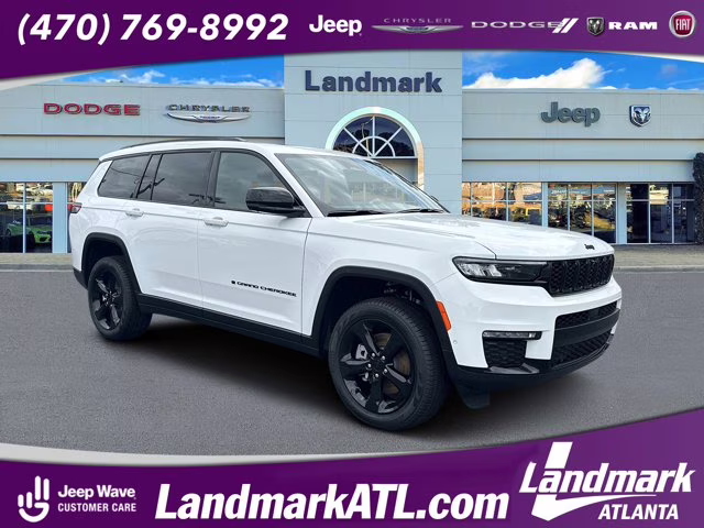 2025 Bright White Clearcoat Jeep Grand Cherokee L Limited RWD SUV